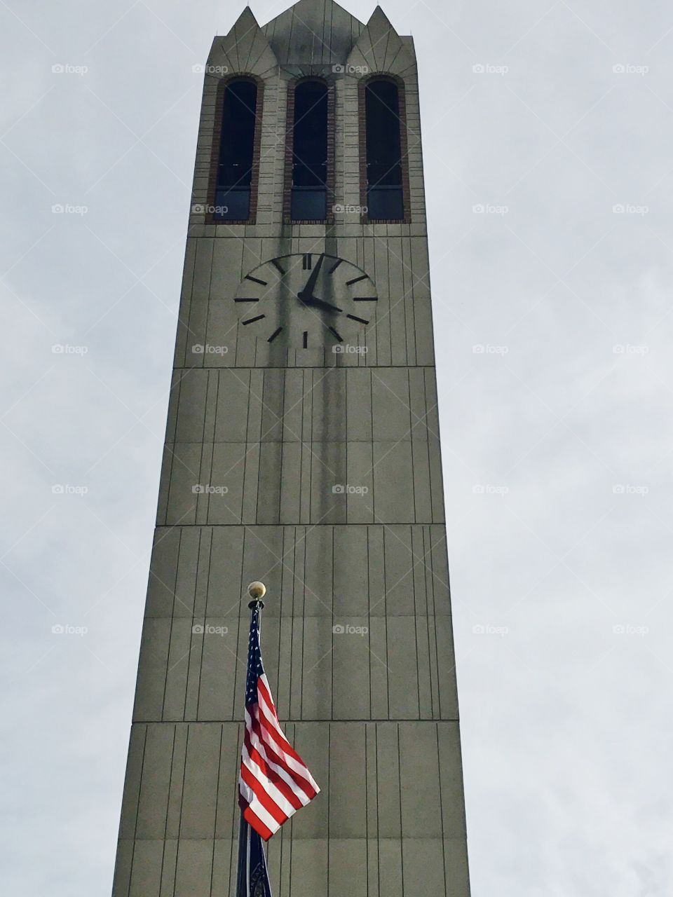 Clock Tower & Flag