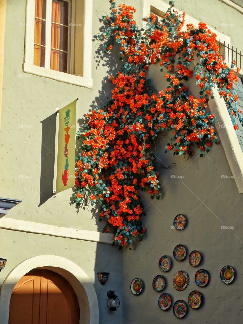 Bougainvillea Spilling Over Los Angeles Home