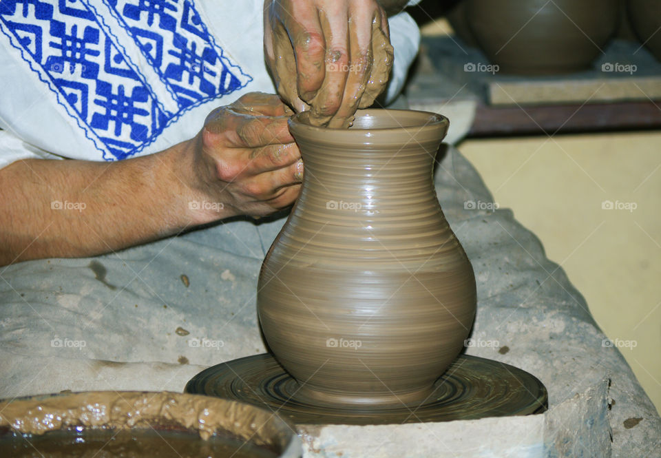 hands of a potter