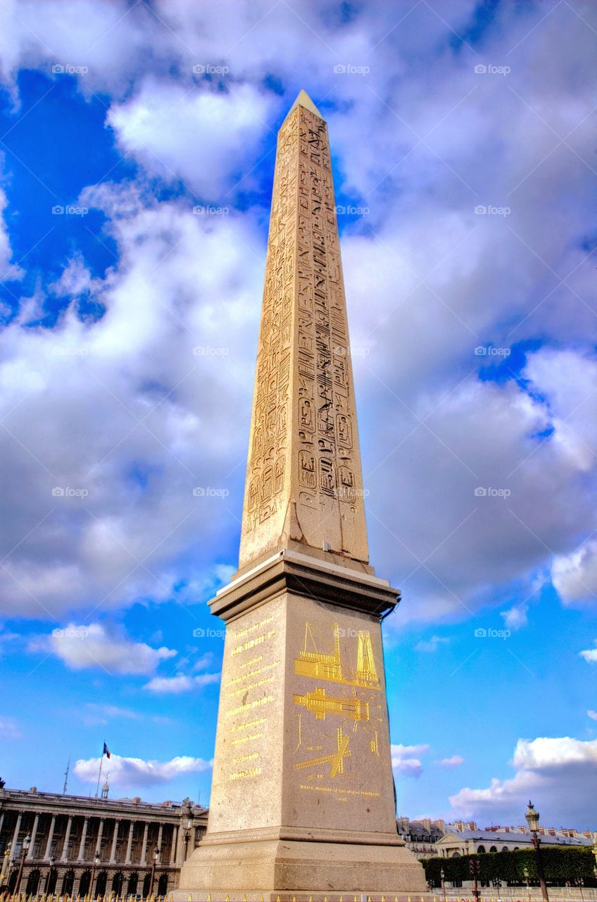 Luxor Obelisk. Iconic places of Paris