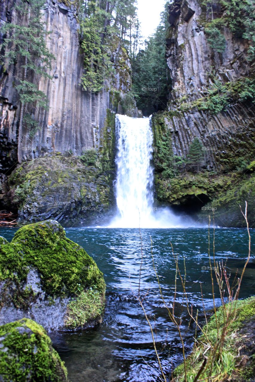 Toketee Falls. Base shot of Toketee Falls, Oregon 