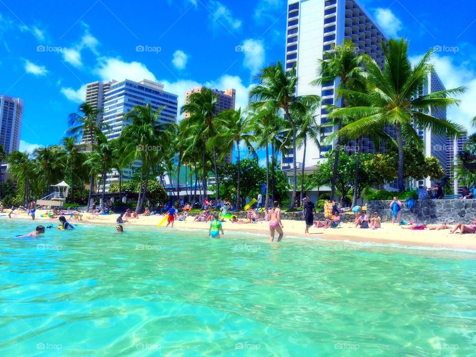 Hawaii Waikiki beach