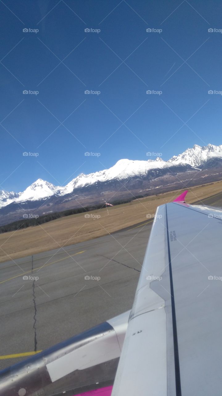 Mountains At Airport