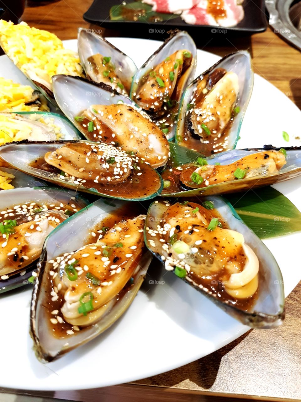 Mussels with sauce