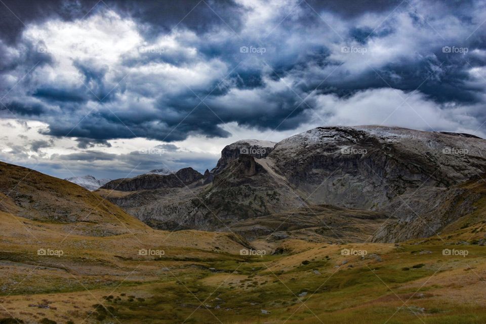 mountain landscape, italian alps.