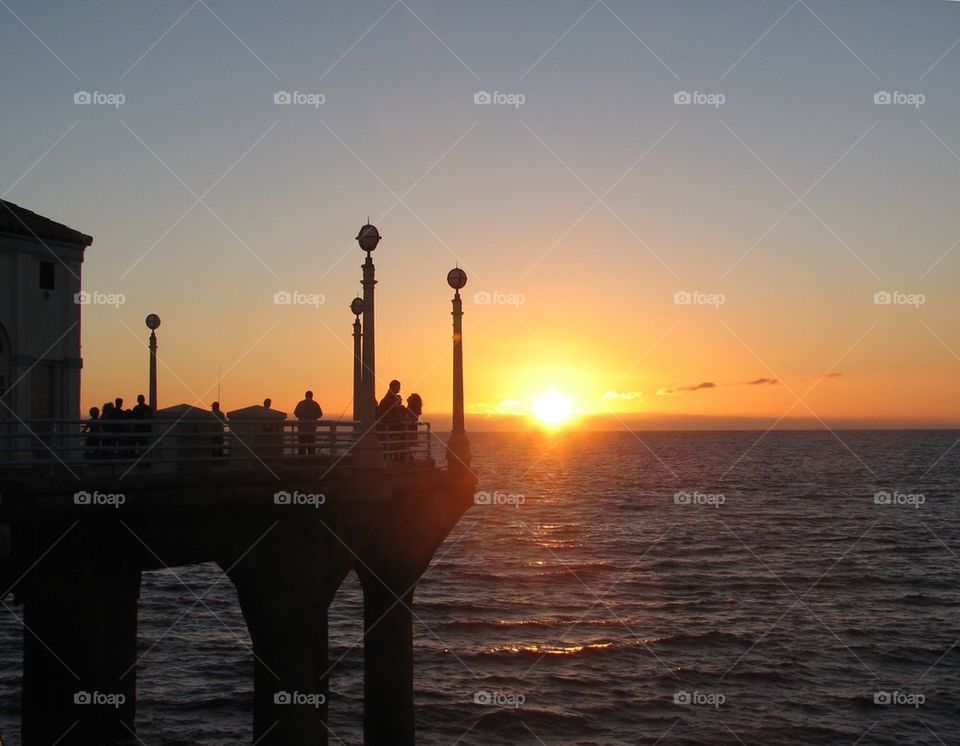 Summer Sunset on the Pier