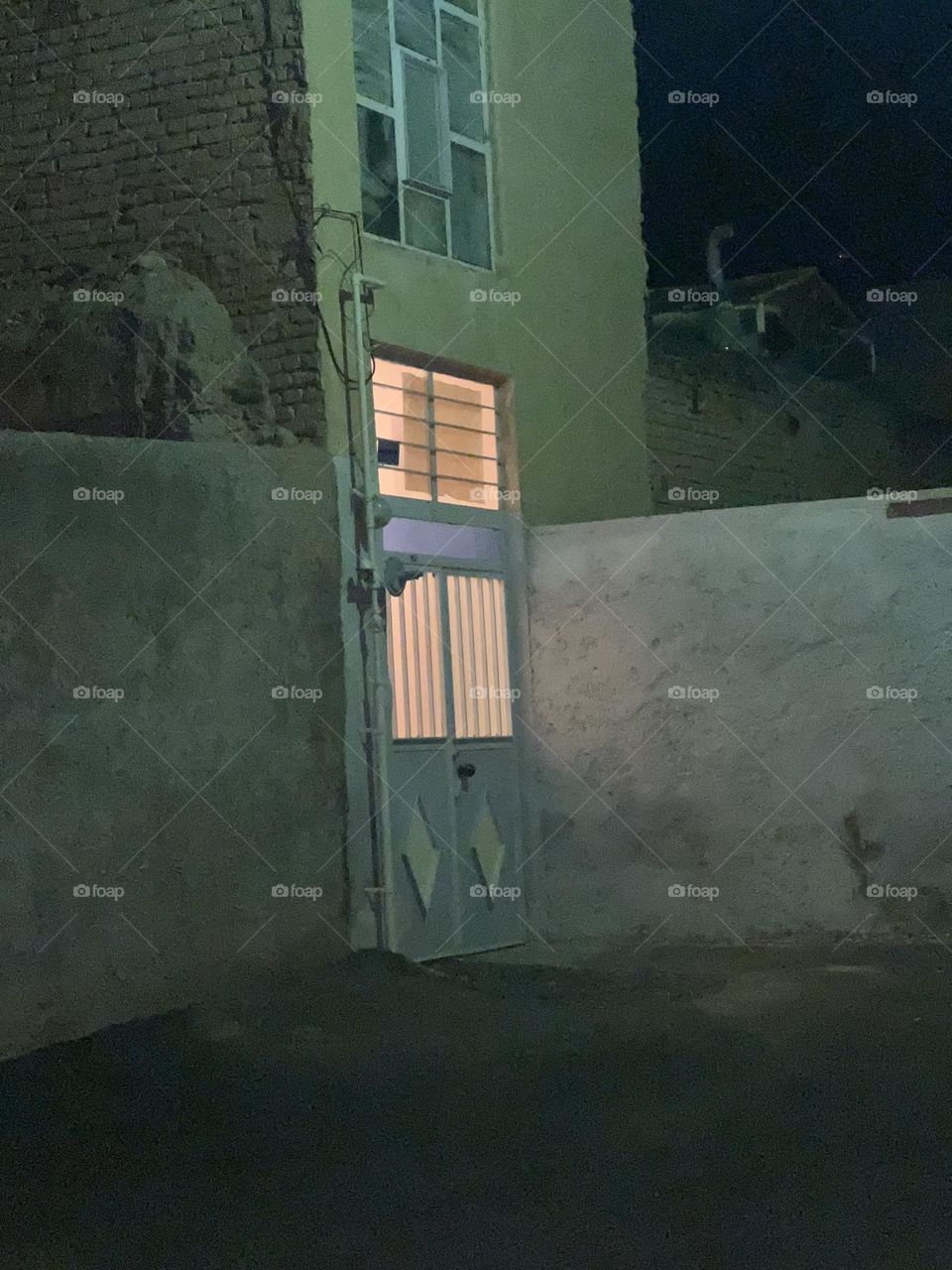 Blind to the light from the old house