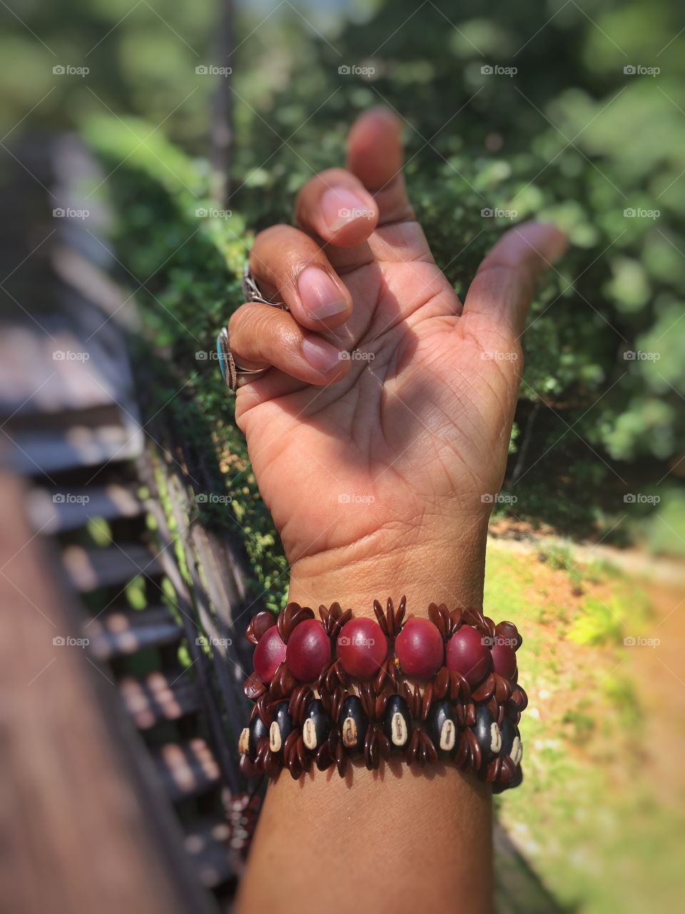 Bracelet made of wild seeds 