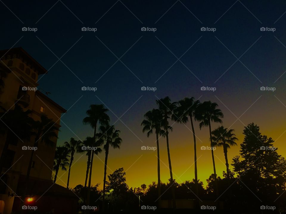 The sun always has to make a big scene before it leaves