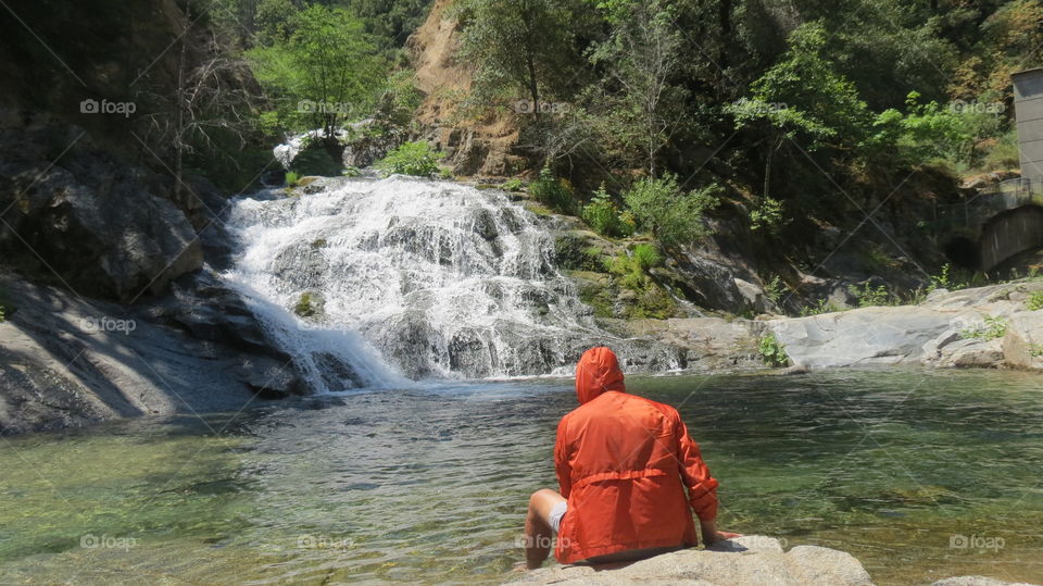 Hanging Out at Whiskey Town Water Fall 
