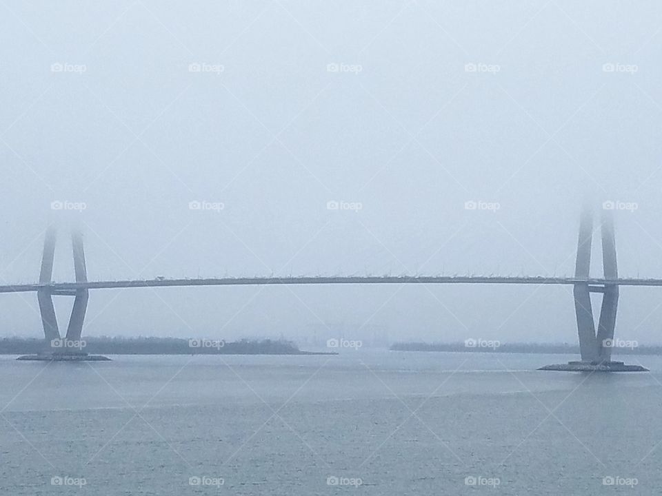 foggy bridge