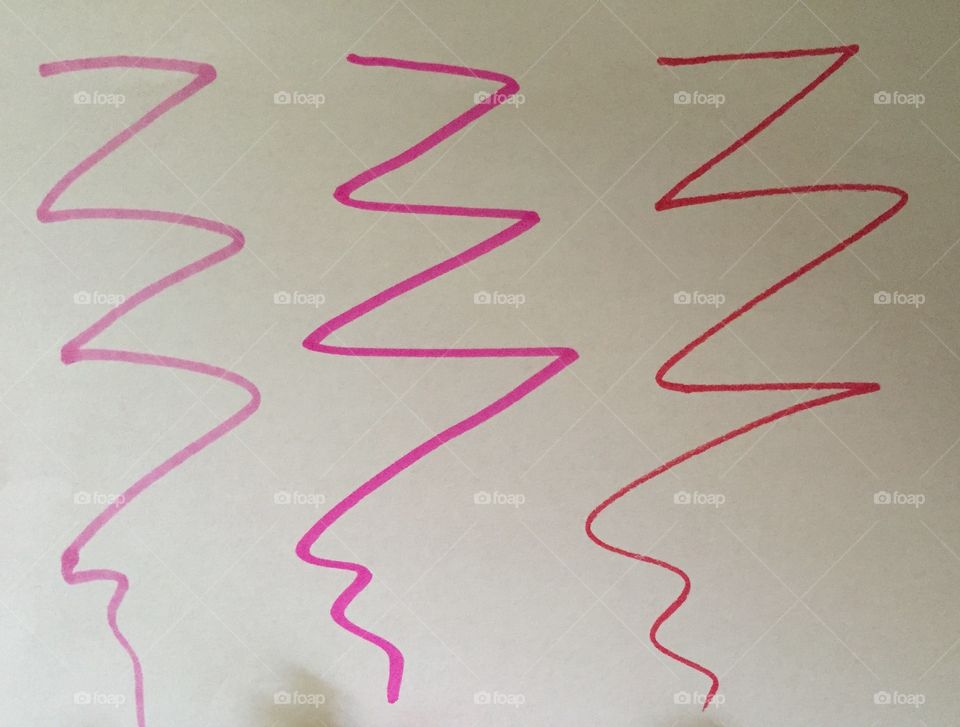 Pink pen marks 
