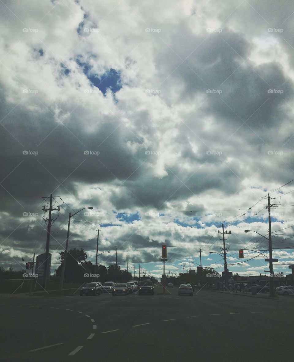 Cloudy sky of Canada 