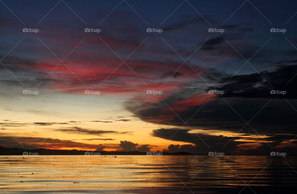 Sunrise at Taurama Beach, Port Moresby,  Papua New Guinea