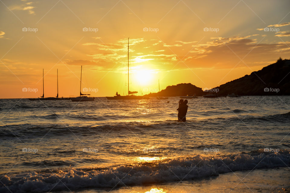 Sunset at es vedra, ibiza