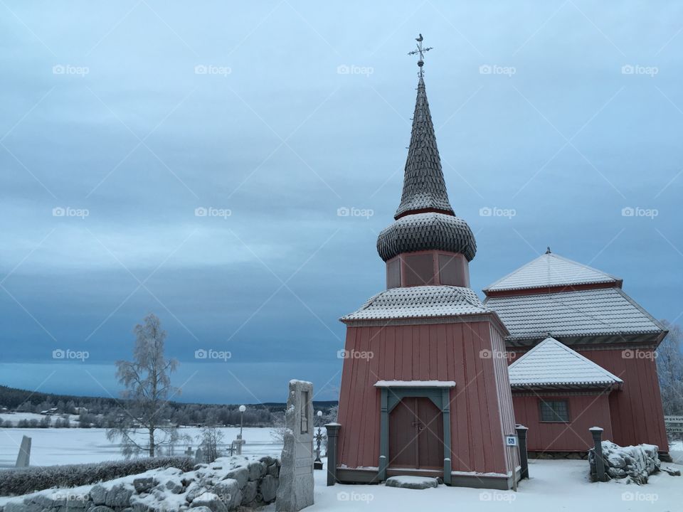Old church of Stugun, Sweden