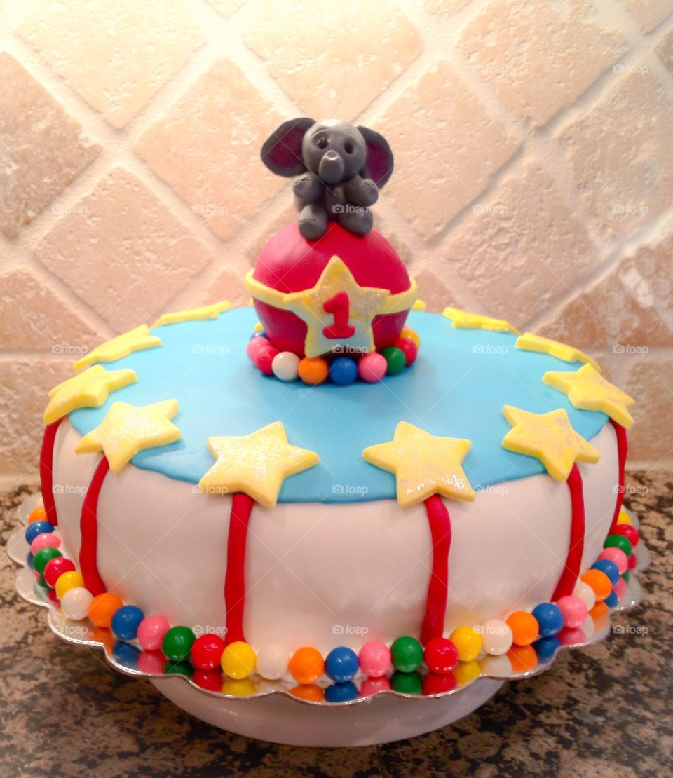 Elephant Circus Cake