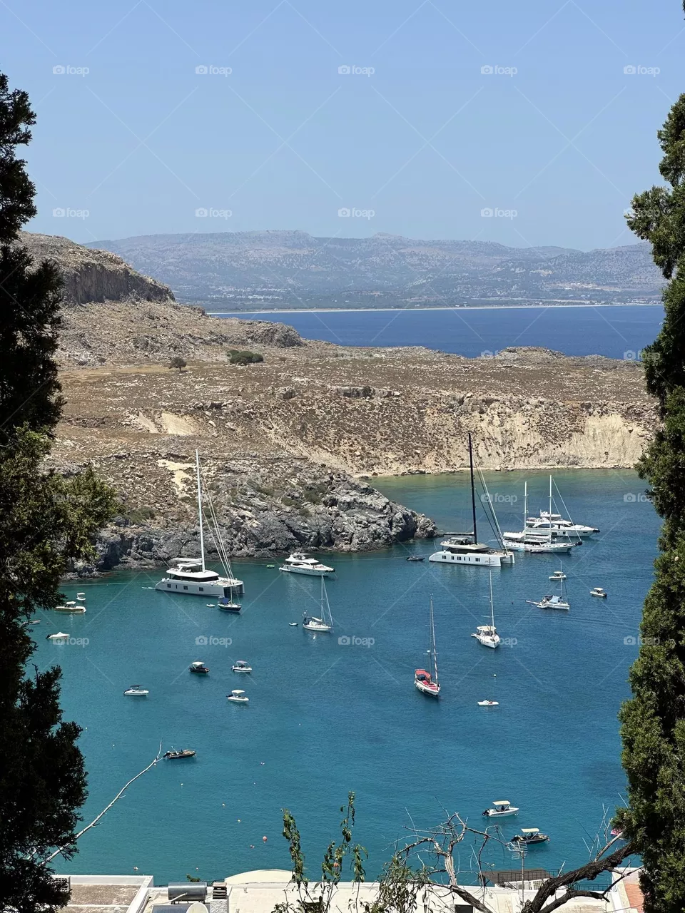 Sea blue Greece 