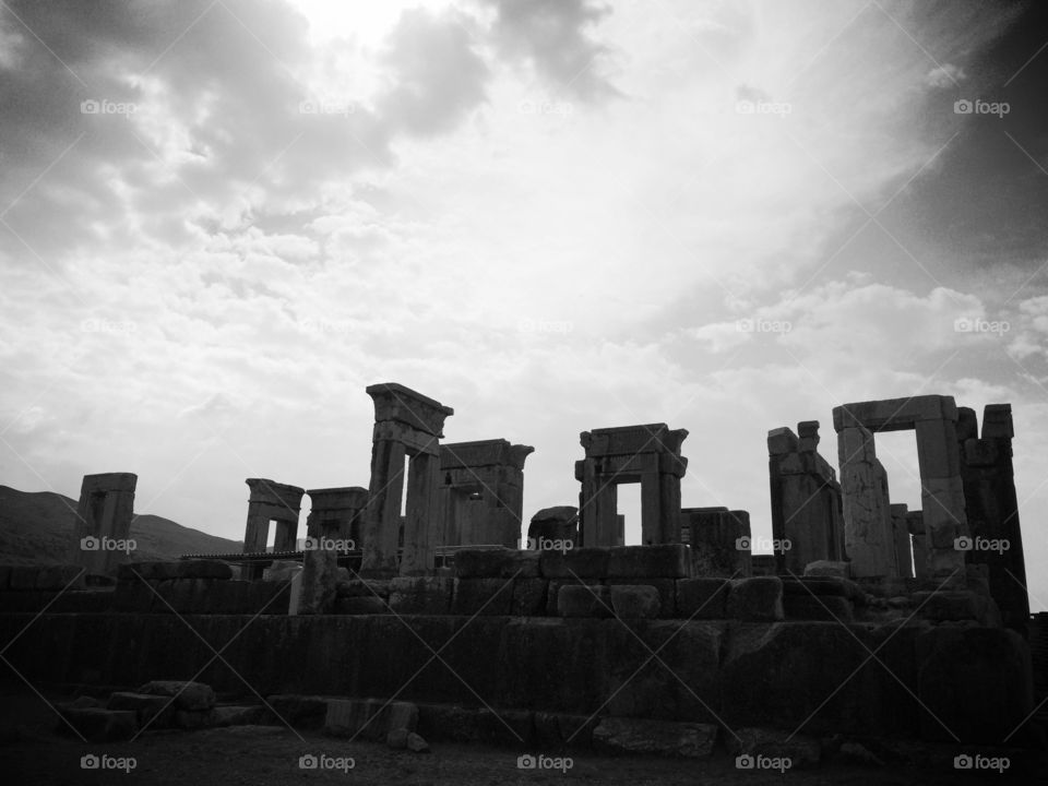 Ancients buildings. Taken by iphone 5s in persepolis