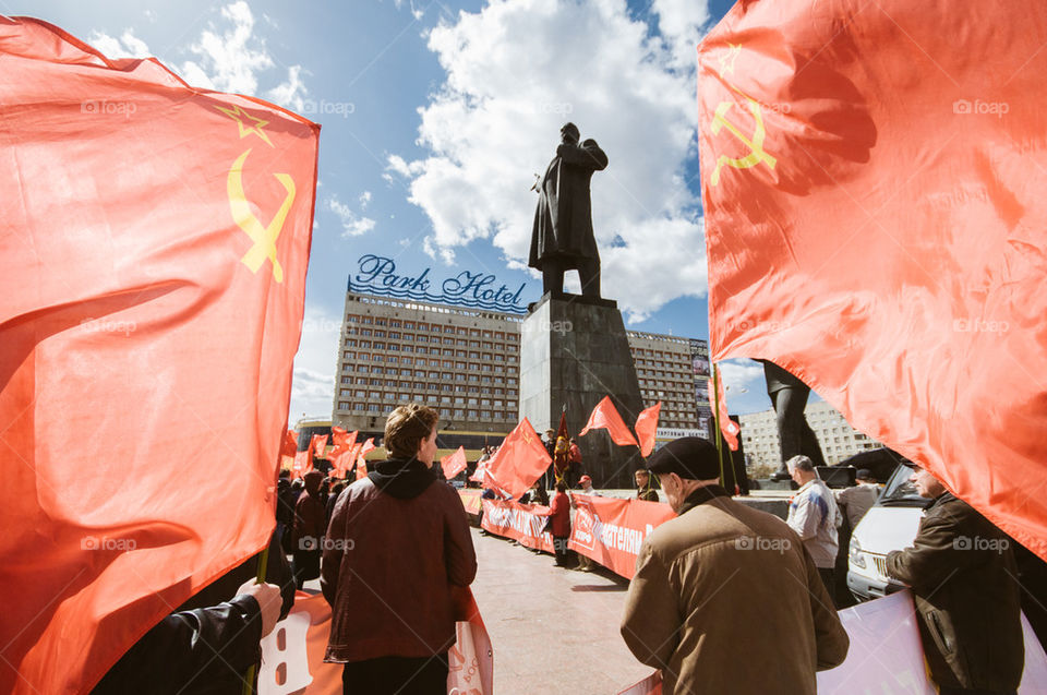 Communist rally
