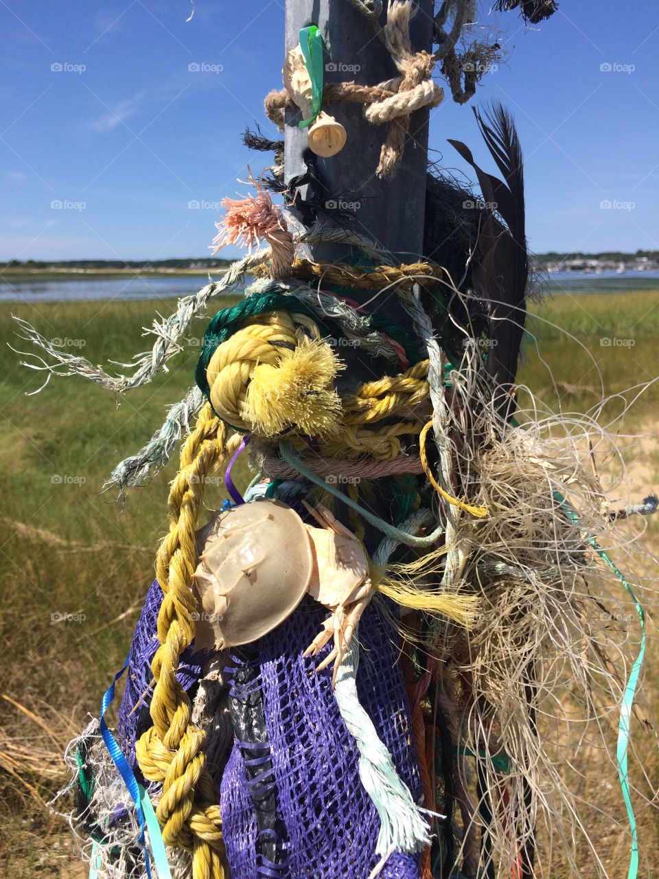Beach art in Cape Cod