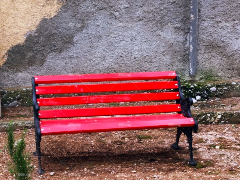 Red Bench