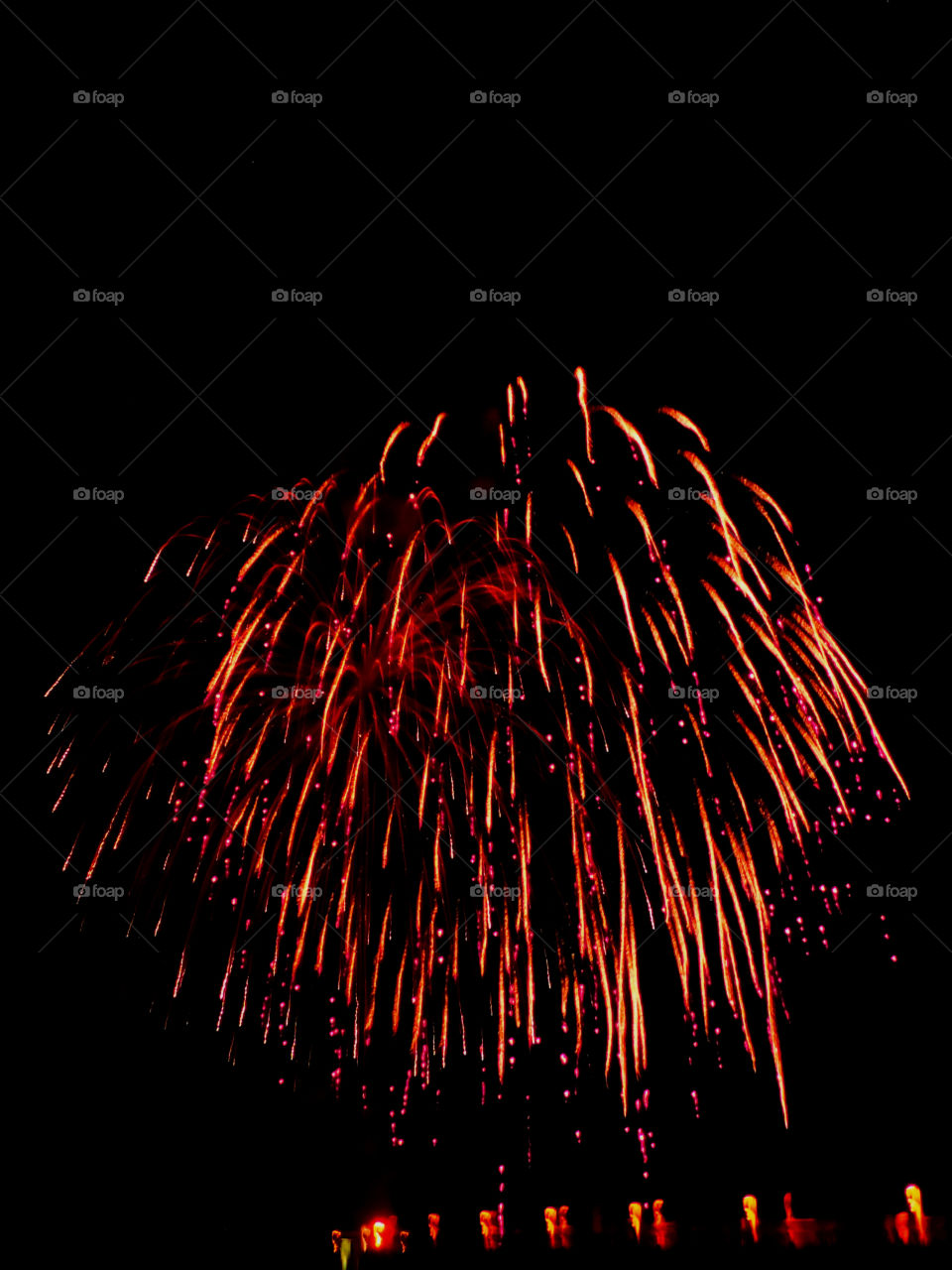 Here, over the Gulf of Mexico, a barrage of missiles designed to explode in a controlled way explode with brilliant red, orange, yellow, green, blue and purple colors! Thousands of people across the United States will be celebrating Independence Day on July 4th by attending firework displays!