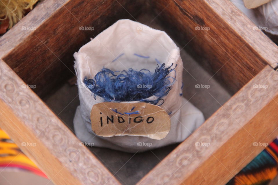 Natural indigo dye 