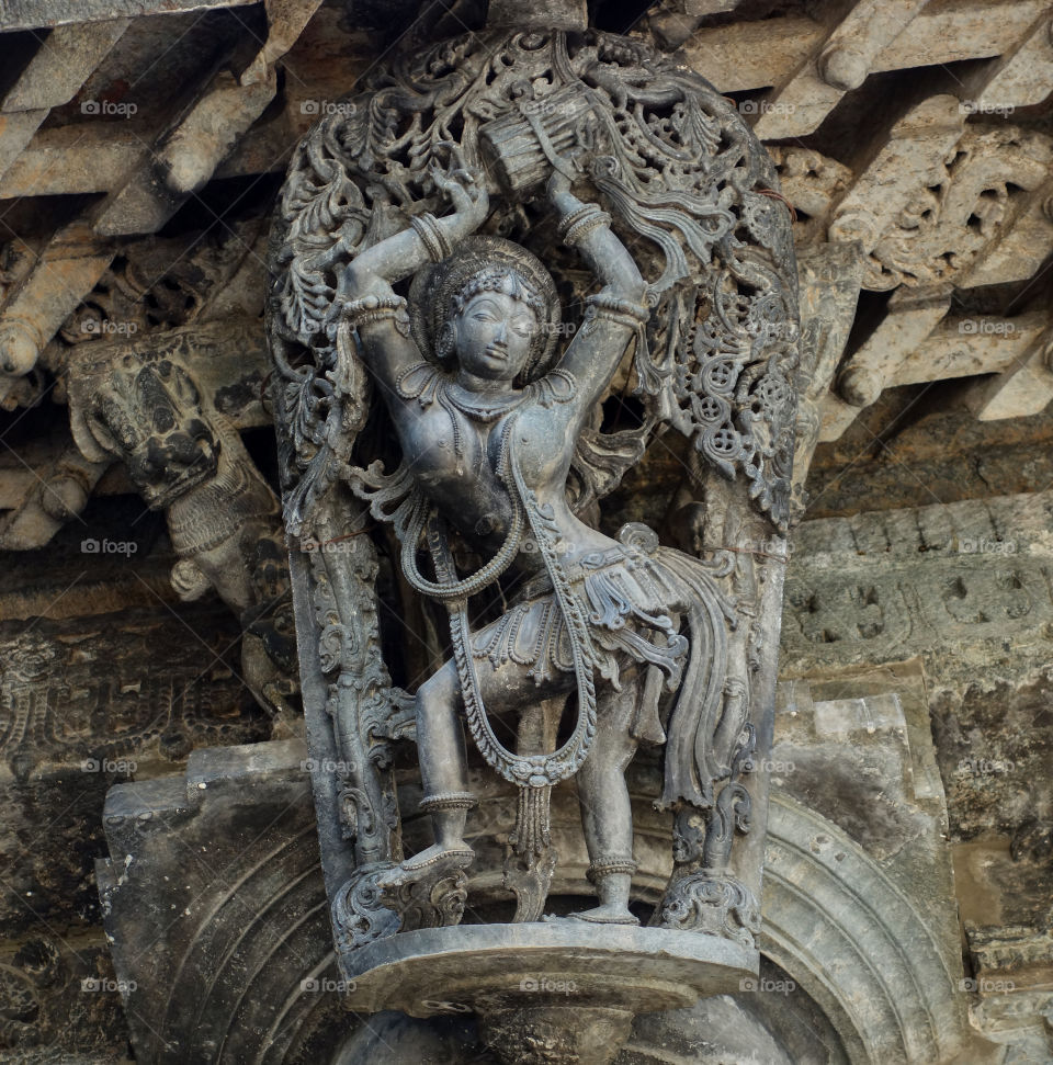 Sculpture photography - apsara - fine art - Belur