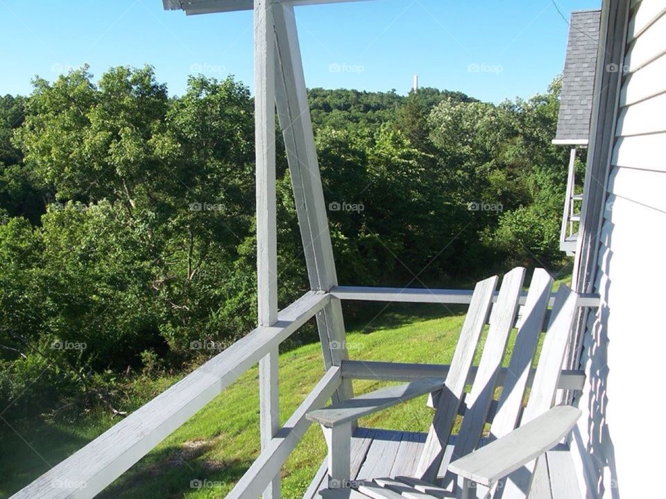 Deck at a resort in Branson MO. Taken in Branson on vacation