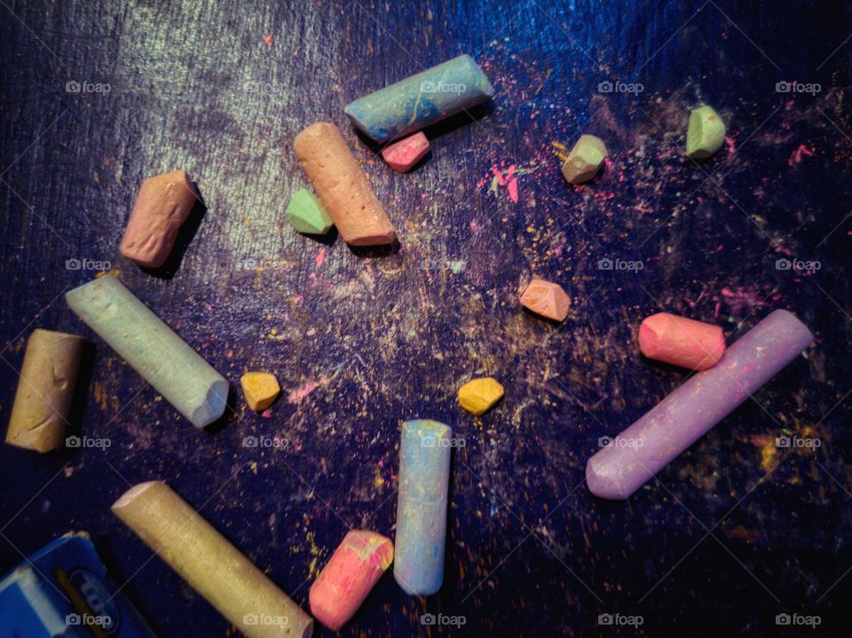 Colored chalks