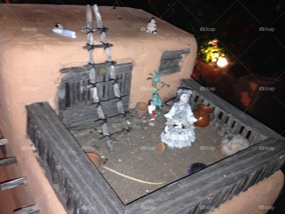 A Spanish style mailbox
