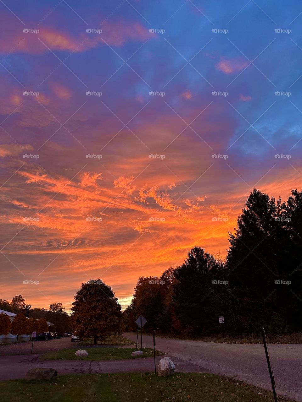 The clouds are on fire! 