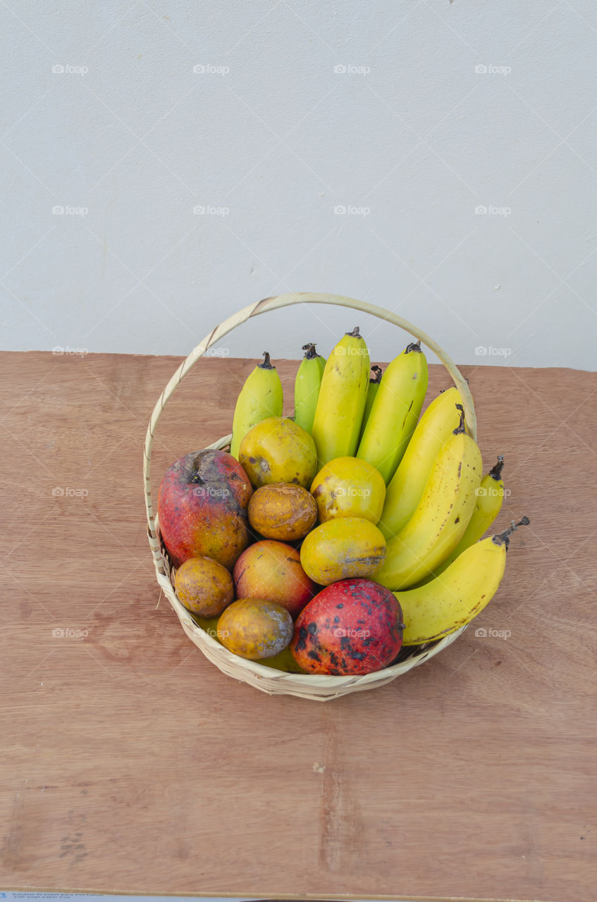 Inside Fruit Basket