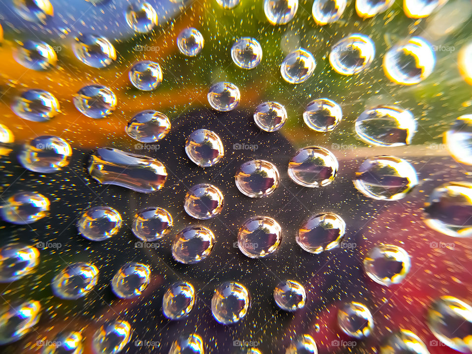 abstract background with circles and dots