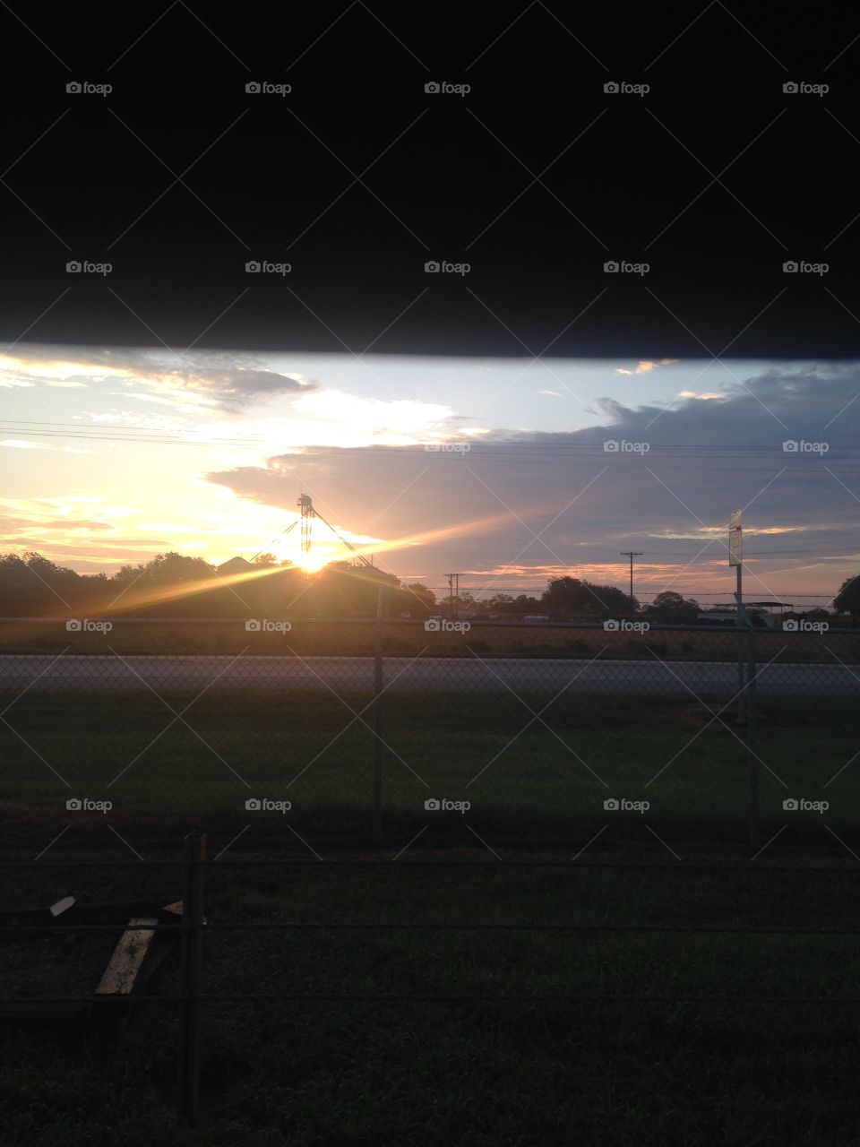 Sunrise across the fields