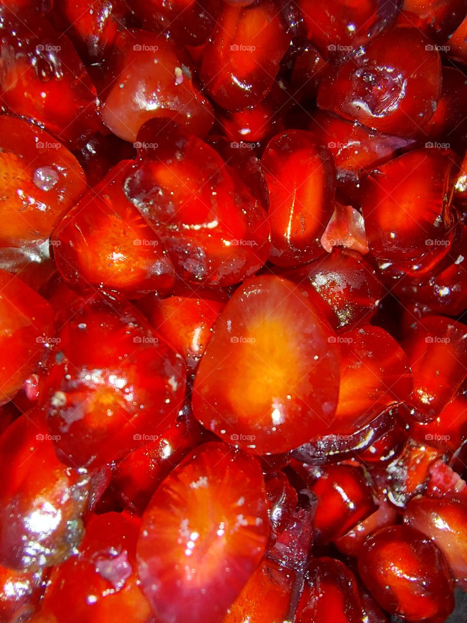 inner view of pomegranate