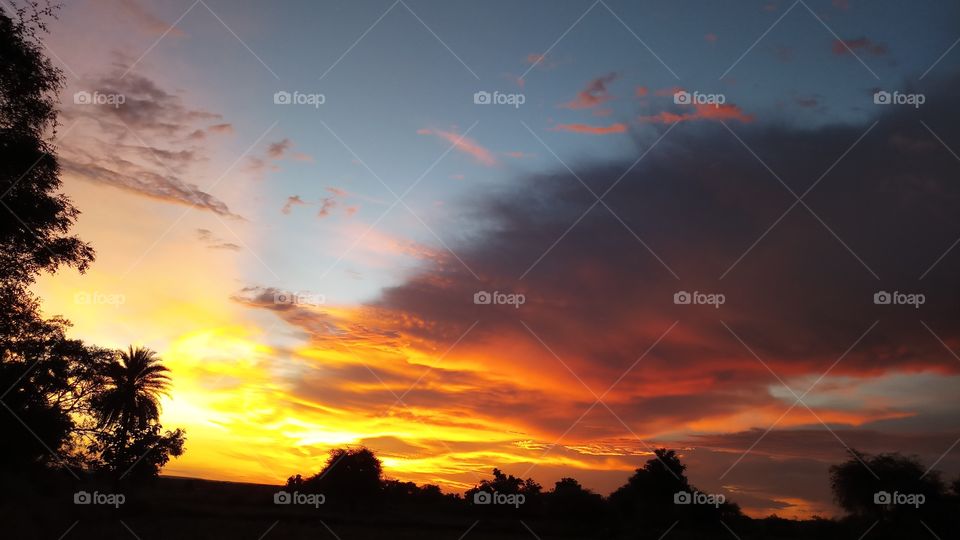 BBB.evening sky nature's was really osm ..lite golden with blue sky nature's it's rare & really fantastisk views.