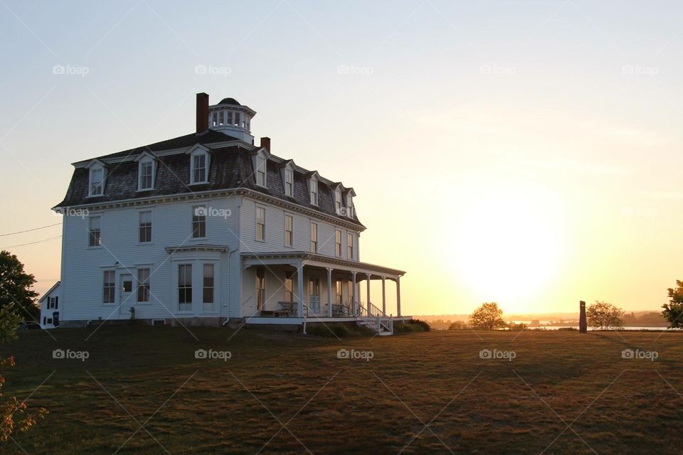 Plantain home on the coast of Maine