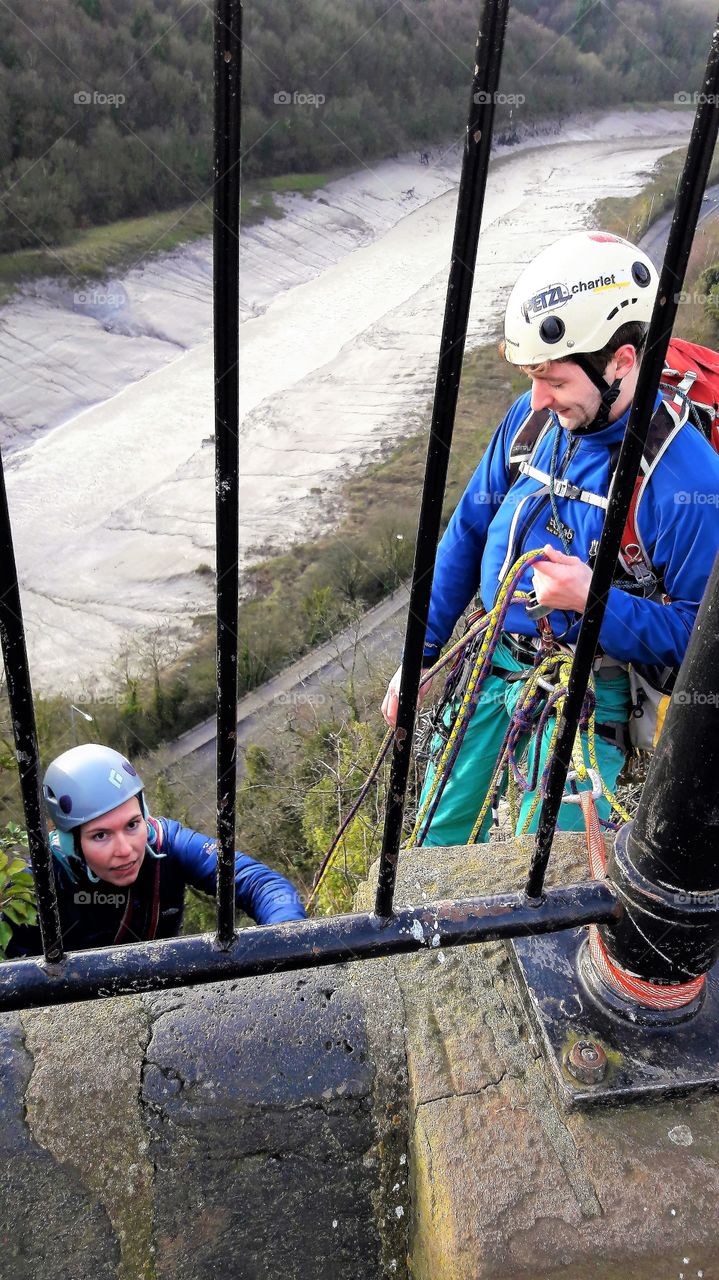 People climbing the mountain
