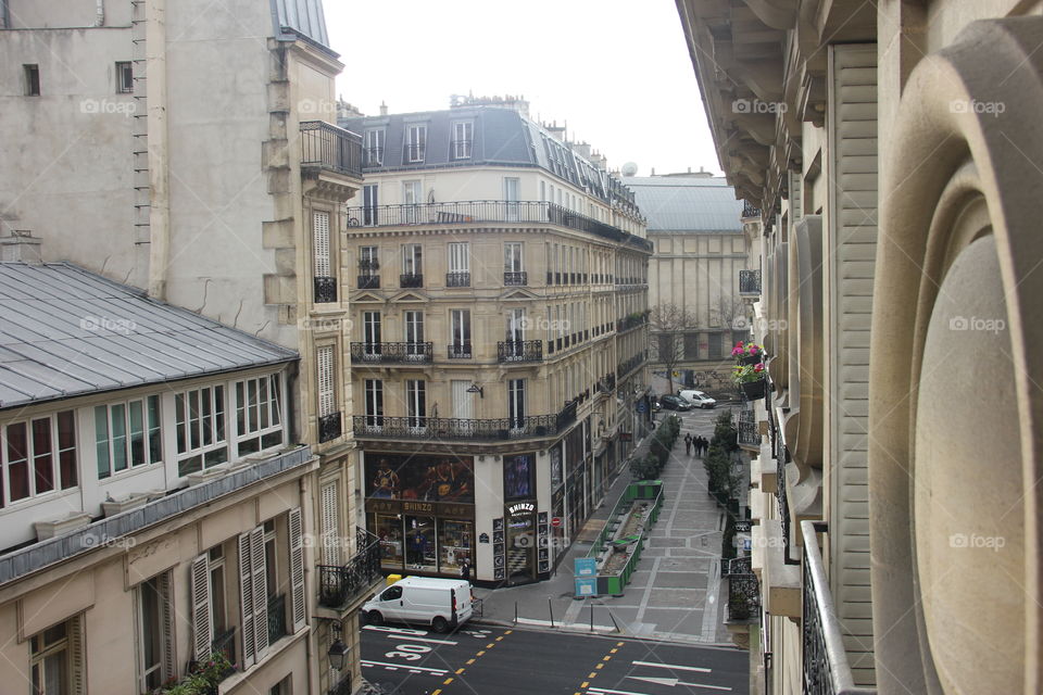 Paris cityscape view