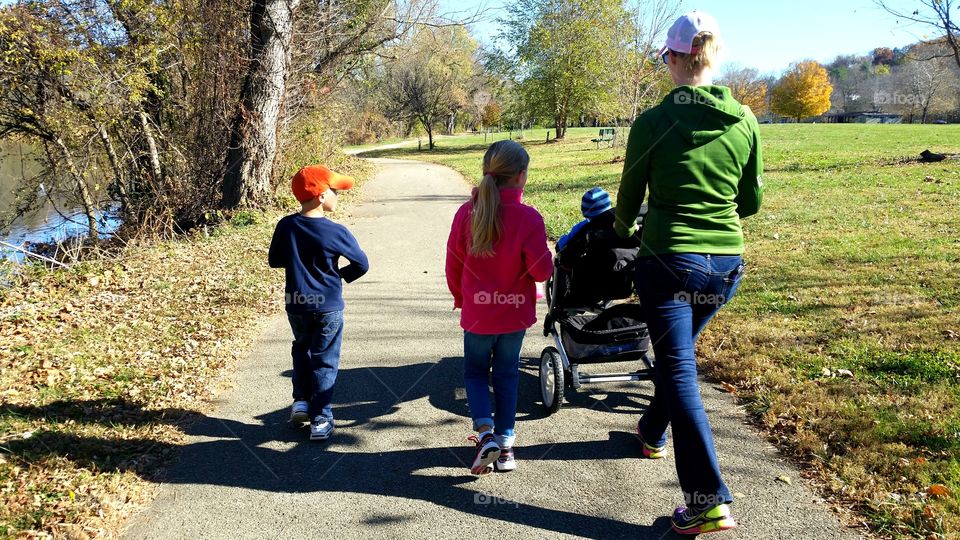 Family day in the park