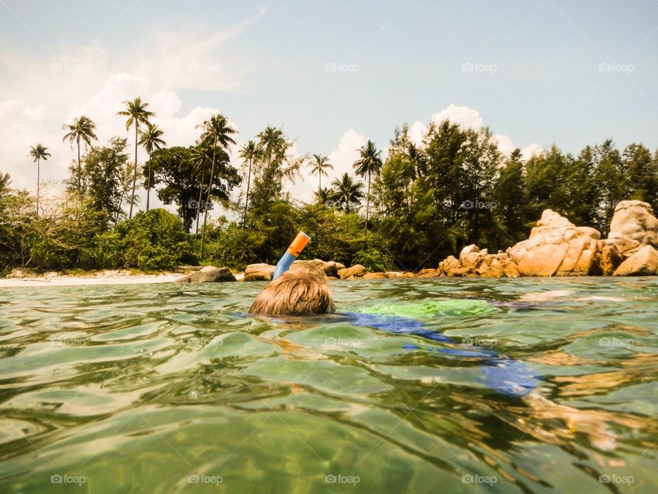Swiming in indonesia