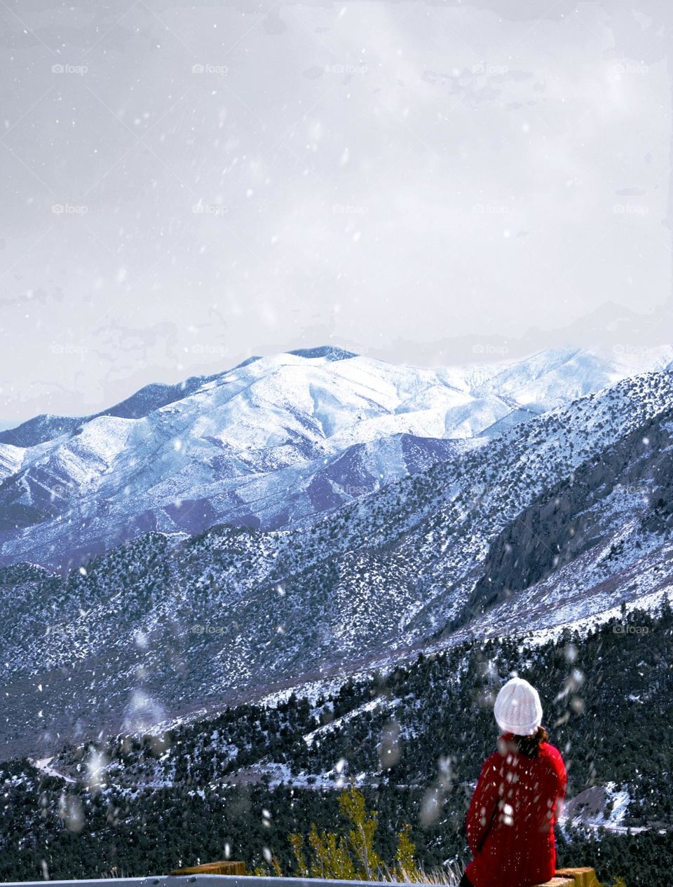 meditation in the snow