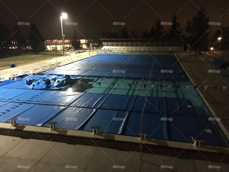 Pool before dawn