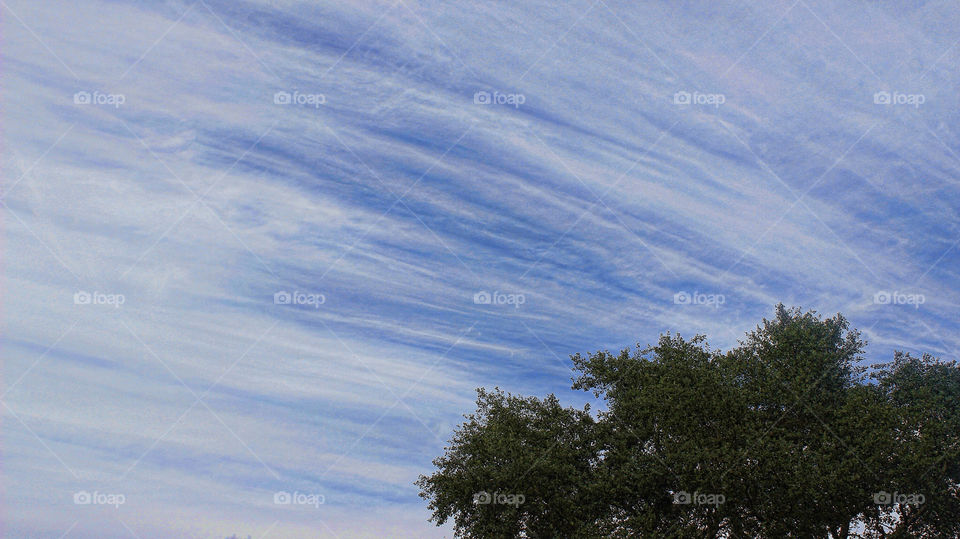 sky blue summer clouds by chris7ben