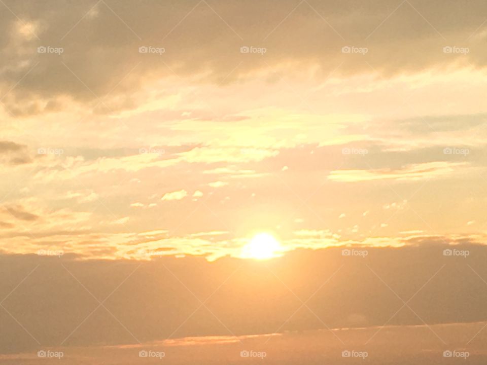 sunset monday evening