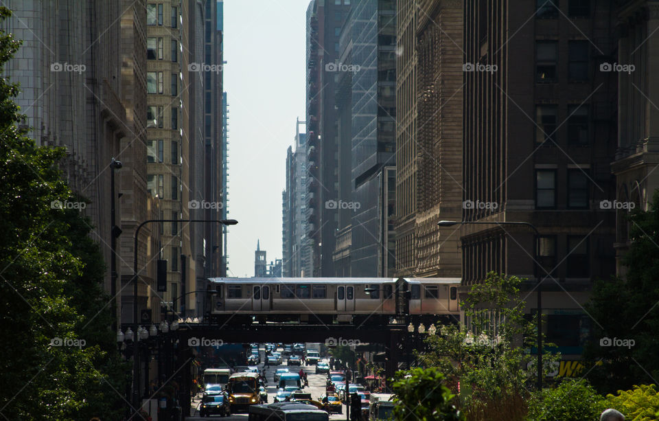 Chicago el. part of Chicago's loop