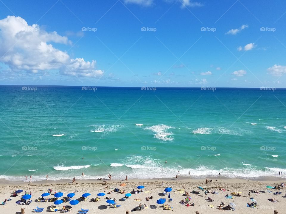 Beautiful day in sunny Miami beach Florida