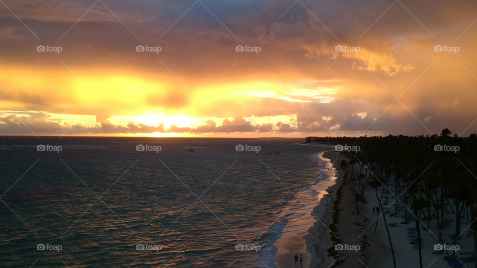 Explosion sky Punta Cana Sunrise